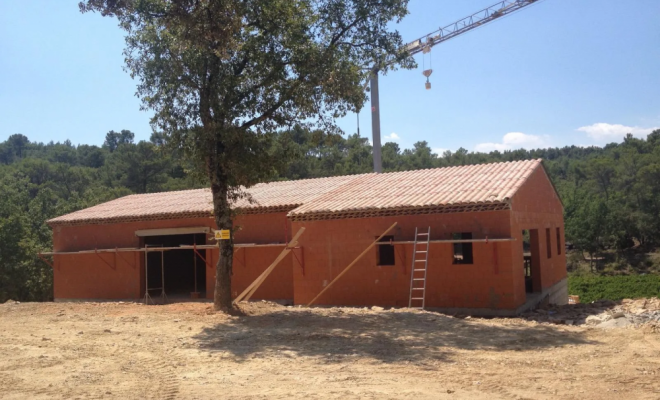 Construction de maison individuelle, Le Cannet-des-Maures, Maçonnerie Nougaillac