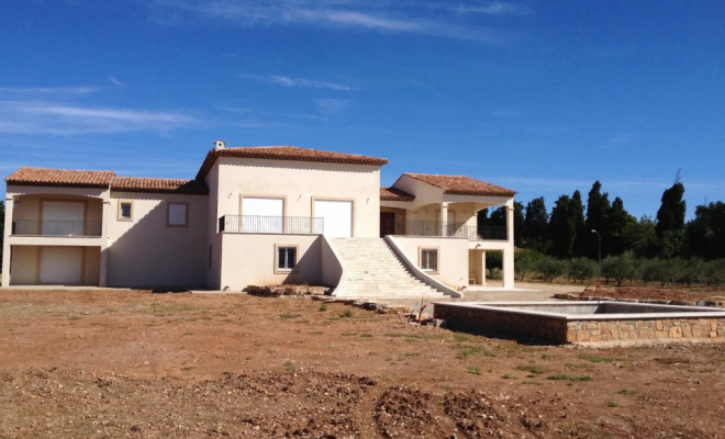 Construction de maison individuelle, Le Cannet-des-Maures, Maçonnerie Nougaillac