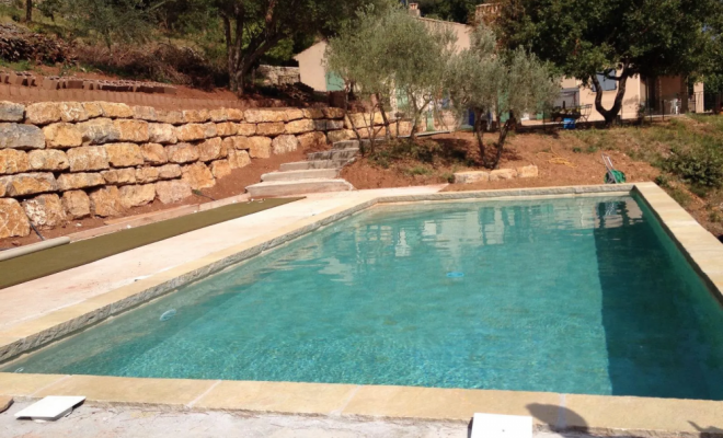 Piscine sur mesure, Le Cannet-des-Maures, Maçonnerie Nougaillac